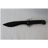 Image 4 : RTek 14" Overall Combat Dagger - Black Stainless Steel Blade With Nylon Sheath