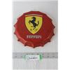 Image 1 : Ferrari Metal Bottlecap Sign