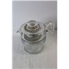 Image 2 : 6 Cup Pyrex Percolator Coffee Pot With Extra Insert