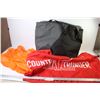 Image 1 : Large Keep Cool Insulated Bag - Rain Pants (Size M/L-X) - Country Thunder Budweiser Banner (24" x 44