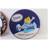 Image 2 : (2) Round Metal ESSO Signs (7 3/4")