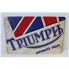 Image 2 : Triumph Dealer Tin Sign - International Harvester Tin Sign (both 12" x 8")