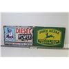 Image 1 : Mack Trucks Tin Sign - John Deere Tin Sign (both 12" x 8")