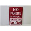 Image 2 : Family Tin Sign - No Parking Sign (both 12" x 8")