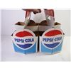 Image 3 : (2) Vintage Pepsi Glass Beverage Cardboard Crates, Tripod Candle Holder and Plug-In Air Scent