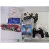 Image 1 : (2) Silicone Soft Joypad Skin Covers, Kid's Slippers, Water Filter, Pouring Shield, Bike Lights and 