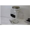 Image 8 : Quality Glass Beverage Container w/Spout - Hangers - MRE Ready To Eat Meals