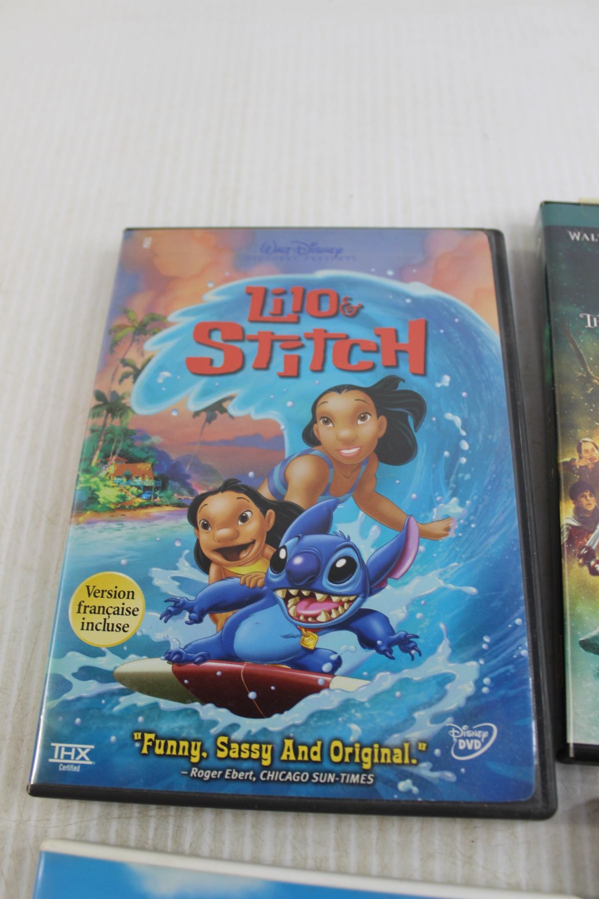 (4) DVDs - Lilo & Stitch, Shrek - Bodnarus Auctioneering