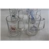 Image 4 : (6) Glass Mugs, Sugar Bowl