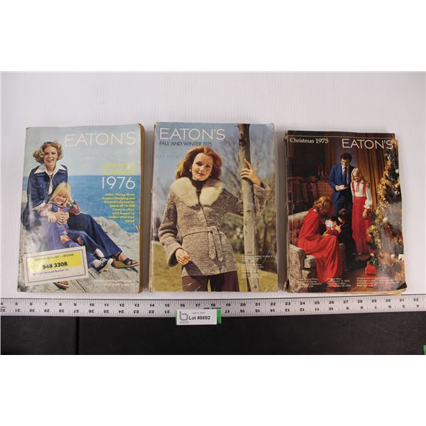 (2) 1975 Eaton's Catalogs, 1976 Eaton's Catalog Bodnarus Auctioneering