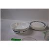 Image 2 : (16pcs) Dishware - 6" Corelle By Coarning Plates (2 Patterns, Some Chipping), (9) Corelle by Corning