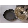 Image 2 : Assorted Baking Pans - Bunt Cake Pan, Pie Plates, Muffin Pans, Large Strainer 