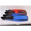 Image 1 : (2pr) Swim Flippers - Mares Brand SuperChannel & Plana AvantiHP (One is Cracked), Size 40-41 or 6.5-