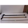 Image 1 : (2) Walking Canes - (1) Wooden (1) Adjustable