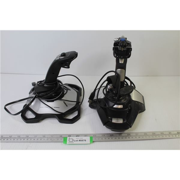 Extreme 3D Pro Racing Controller - Cyborg EVO Racing Controller (both ...