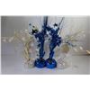 Image 2 : Glass Casa Di Vetro Vase - w/Faux Flower Arrangement - Table Decor