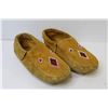 Image 4 : Pair of Beaded Leather Slippers (unknown size) - Laughter Cup