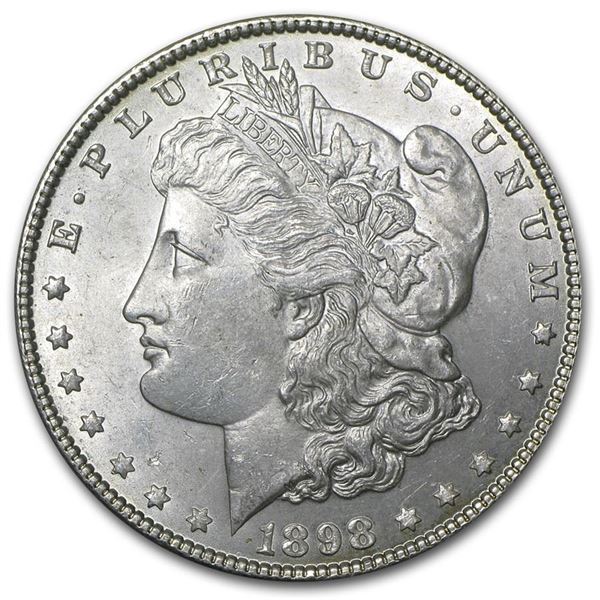 1898 Morgan Silver Dollar BU MS-63