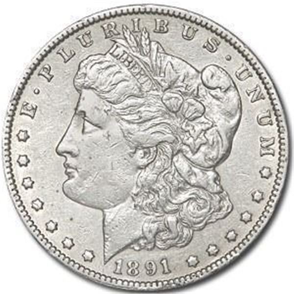 1891-CC Morgan Dollar AU