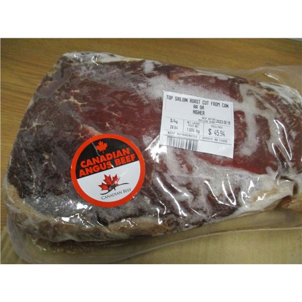 SHELF PULLS (AS IS):  TOP SIRLOIN ROAST (APPROX. $45.94)