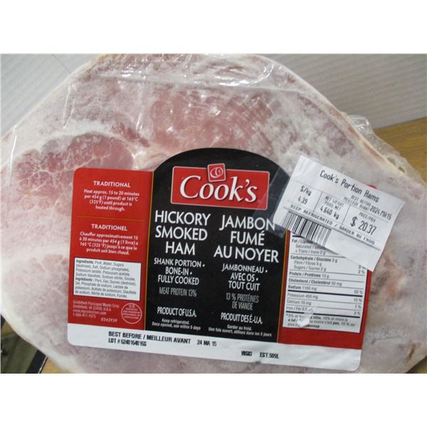 SHELF PULLS (AS IS):  HICKORY SMOKED HAM (APPROX. $20.37)