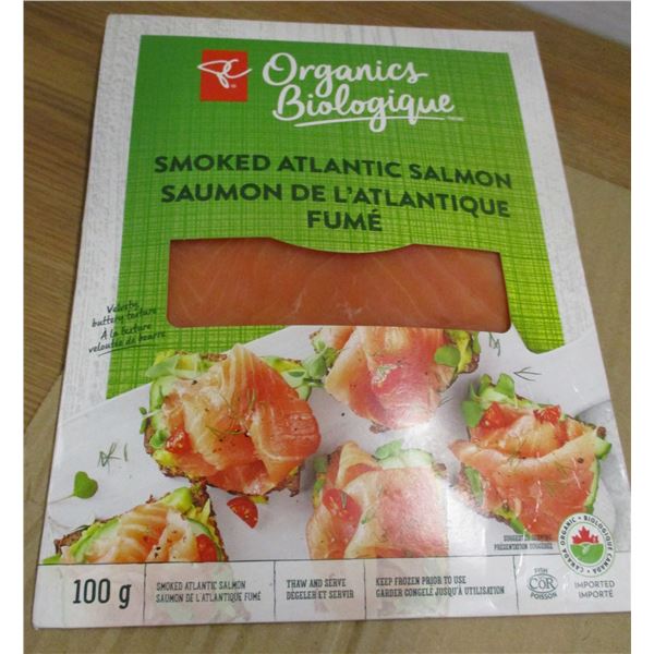 SHELF PULLS (AS IS):  SMOKED ATLANTIC SALMON (100G)