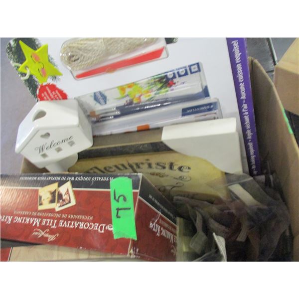 BOX C/W CRAFT GOODS, ETC