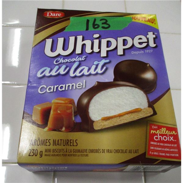 SHELF PULLS (AS IS):  CARAMEL WHIPPET COOKIES (250G) - PACKAGE
