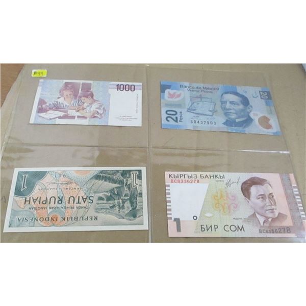 STOCK SHEET OF WORLD COLLECTABLE CURRANCY BANK NOTES