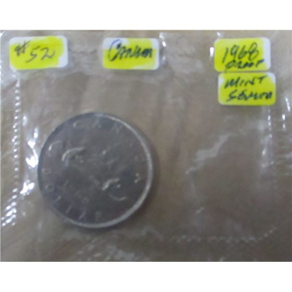 1968 PROOF CANADA MINT SEALED VOYAGER DOLLAR