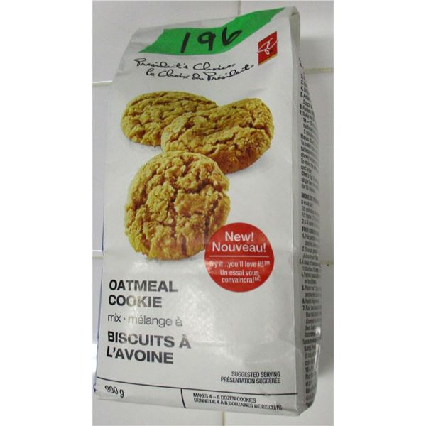 SHELF PULLS (AS IS):  OATMEAL COOKIE MIX (900G) - BAG