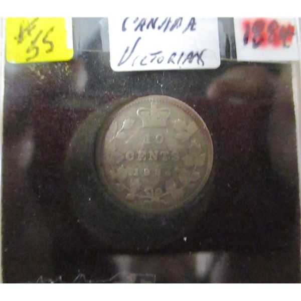 1884 VICTORIAN (SCARCE DATE) CANADA DIME