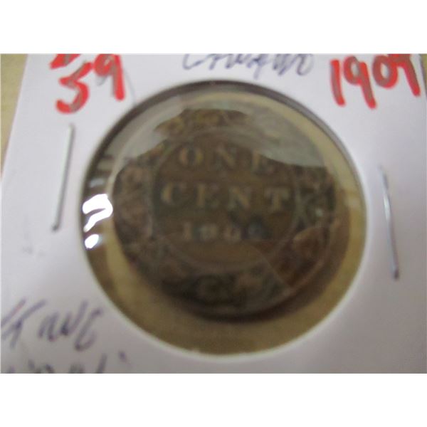 1909 CANADA KING GEORGE V LARGE PENNY