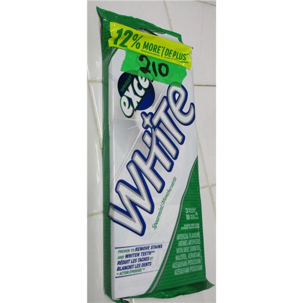 SHELF PULLS (AS IS):  EXCEL SPEARMINT GUM (3 PACKS/18 PIECES) - PACKAGE