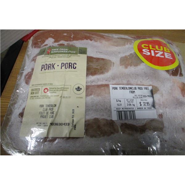 SHELF PULLS (AS IS):  PORK TENDERLOIN (APPROX. $32.95)