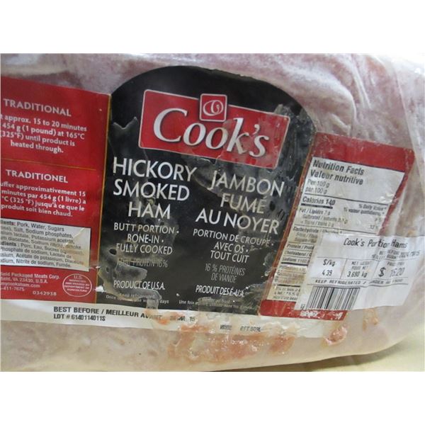 SHELF PULLS (AS IS):  HICKORY SMOKED HAM (APPROX. $16.28)