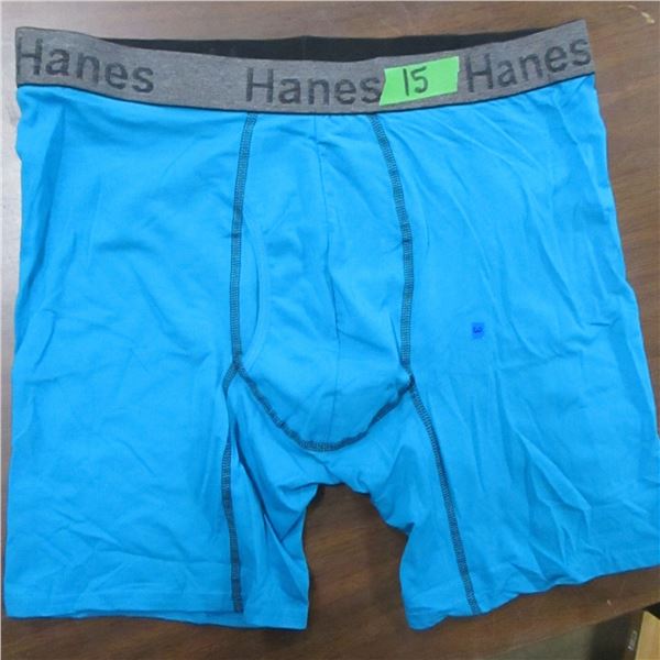 NEW:  MEN'S HANES BOXER BRIEFS (SIZE XL)