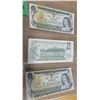 Image 1 : SHEET OF 3 - 1973 CANADA $1 BILLS