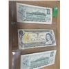 Image 2 : SHEET OF 3 - 1973 CANADA $1 BILLS