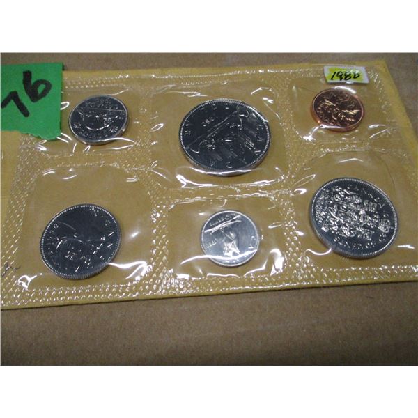 1980 CANADA SEALED MINT SET