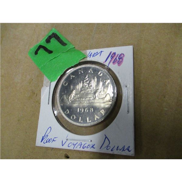 1968 CANADA PROOF VOYAGER DOLLAR