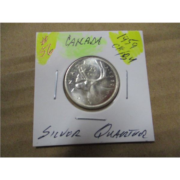 1969 CH/BU CANADA SILVER QUARTER