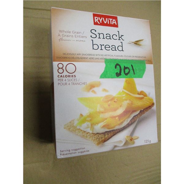 SHELF PULLS (AS IS):  RYVITA SNACK BREAD (125G) - BOX