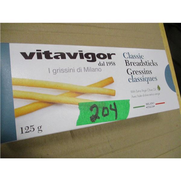 SHELF PULLS (AS IS):  BREAD STICKS (125G) - BOX