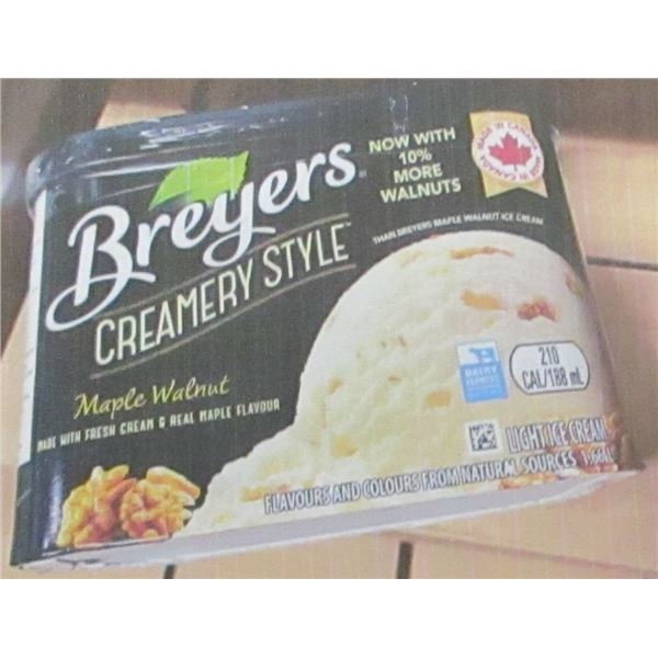 FROZEN:  BREYERS CREAMERY STYLE MAPLE WALNUT ICE CREAM (1.66 L)