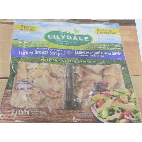 FROZEN:  LILYDALE SEASONED OVEN ROASTED TURKEY BREAST STRIPS (2 X 150G)