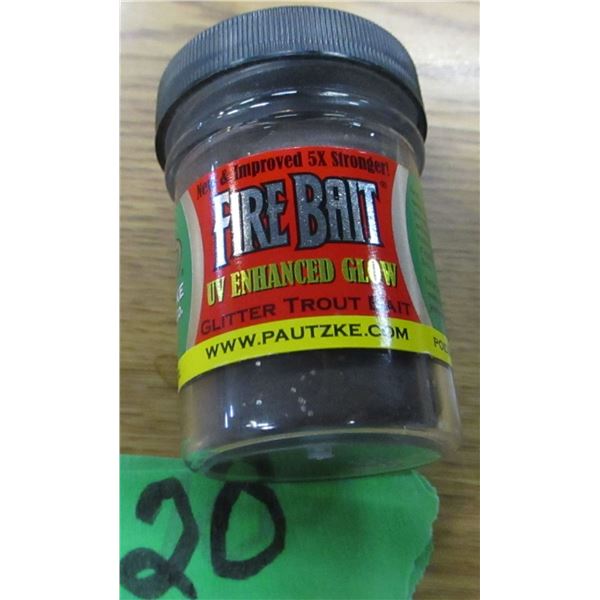 NEW:  FIRE BAIT (GLITTER TROUT FISH BAIT) - PER JAR