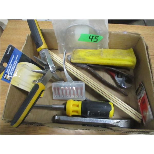 BOX C/W TOOLS, ETC