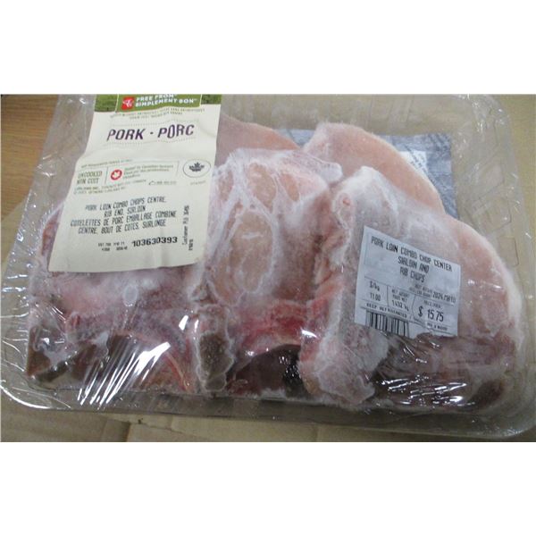 SHELF PULLS (AS IS):  COMBO CHOP CENTER SIRLOIN & RIB CHOP (APPROX. $15.75)