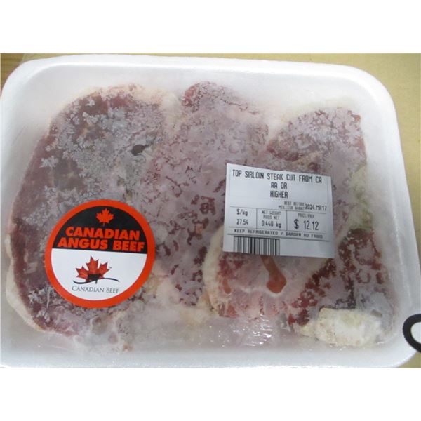 SHELF PULLS (AS IS):  TOP SIRLOIN STEAK (APPROX. $12.12)